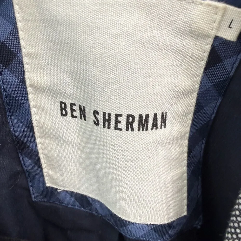 Ben‎ Sherman Men's L Gray Classic Fit 2-Button Sport Coat Blazer